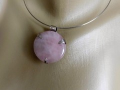 Nerezový přívěšek s larimarem