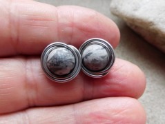 Nerezový přívěšek s larimarem