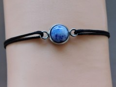 Nerezový přívěšek s larimarem