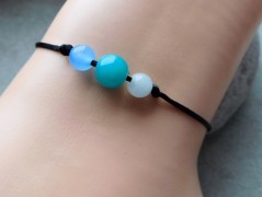 Nerezový přívěšek s larimarem