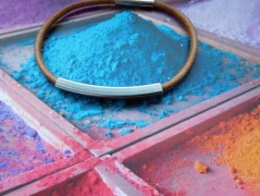 Nerezový přívěšek s larimarem