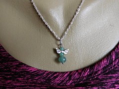 Nerezový přívěšek s larimarem