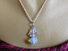 Nerezový přívěšek s larimarem