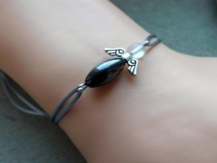 Nerezový přívěšek s larimarem