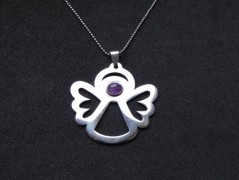 Nerezový přívěšek s larimarem