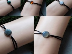 Nerezový přívěšek s larimarem