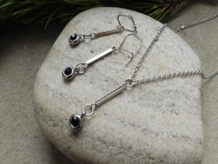 Nerezový přívěšek s larimarem