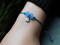 Nerezový přívěšek s larimarem