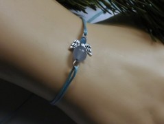 Nerezový přívěšek s larimarem