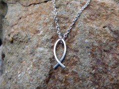 Nerezový přívěšek s larimarem