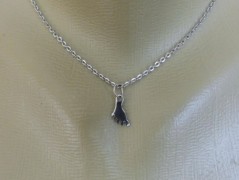 Nerezový přívěšek s larimarem