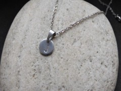 Nerezový přívěšek s larimarem