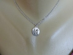 Nerezový přívěšek s larimarem