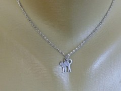 Nerezový přívěšek s larimarem