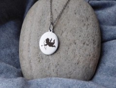 Nerezový přívěšek s larimarem