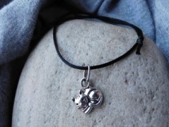 Nerezový přívěšek s larimarem