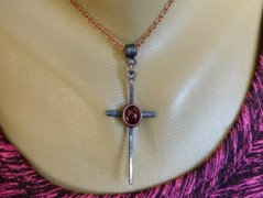 Nerezový přívěšek s larimarem