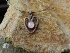 Nerezový přívěšek s larimarem