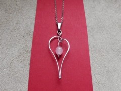 Nerezový přívěšek s larimarem