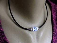 Nerezový přívěšek s larimarem