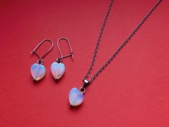 Nerezový přívěšek s larimarem