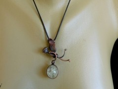 Nerezový přívěšek s larimarem