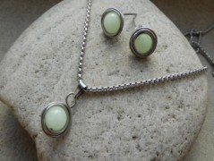 Nerezový přívěšek s larimarem