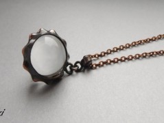 Nerezový přívěšek s larimarem