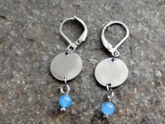 Nerezový přívěšek s larimarem