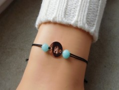 Nerezový přívěšek s larimarem