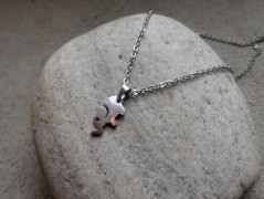 Nerezový přívěšek s larimarem