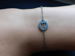 Nerezový přívěšek s larimarem