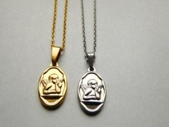 Nerezový přívěšek s larimarem