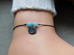 Nerezový přívěšek s larimarem