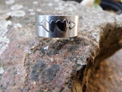 Nerezový přívěšek s larimarem