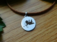 Nerezový přívěšek s larimarem