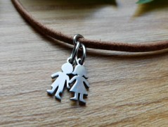 Nerezový přívěšek s larimarem