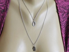 Nerezový přívěšek s larimarem