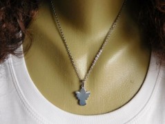 Nerezový přívěšek s larimarem