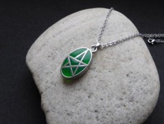 Nerezový přívěšek s larimarem