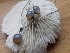 Nerezový přívěšek s larimarem