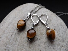 Nerezový přívěšek s larimarem