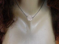 Nerezový přívěšek s larimarem