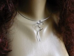 Nerezový přívěšek s larimarem