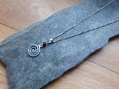 Nerezový přívěšek s larimarem