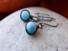 Nerezový přívěšek s larimarem