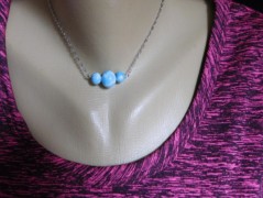 Nerezový přívěšek s larimarem