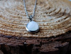 Nerezový přívěšek s larimarem