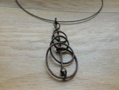 Nerezový přívěšek s larimarem