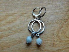 Nerezový přívěšek s larimarem